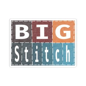 Big Stitch Logo Sticker