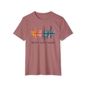 Front: Quilt with sound; Back: Big Stitch logo